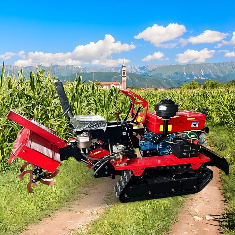 Farming Agriculture Tools - Aufsitz-Motorhacke, Garten-Minitraktor, Landwirtschaftsgerät mit Anhängerkupplung, Rotavator,