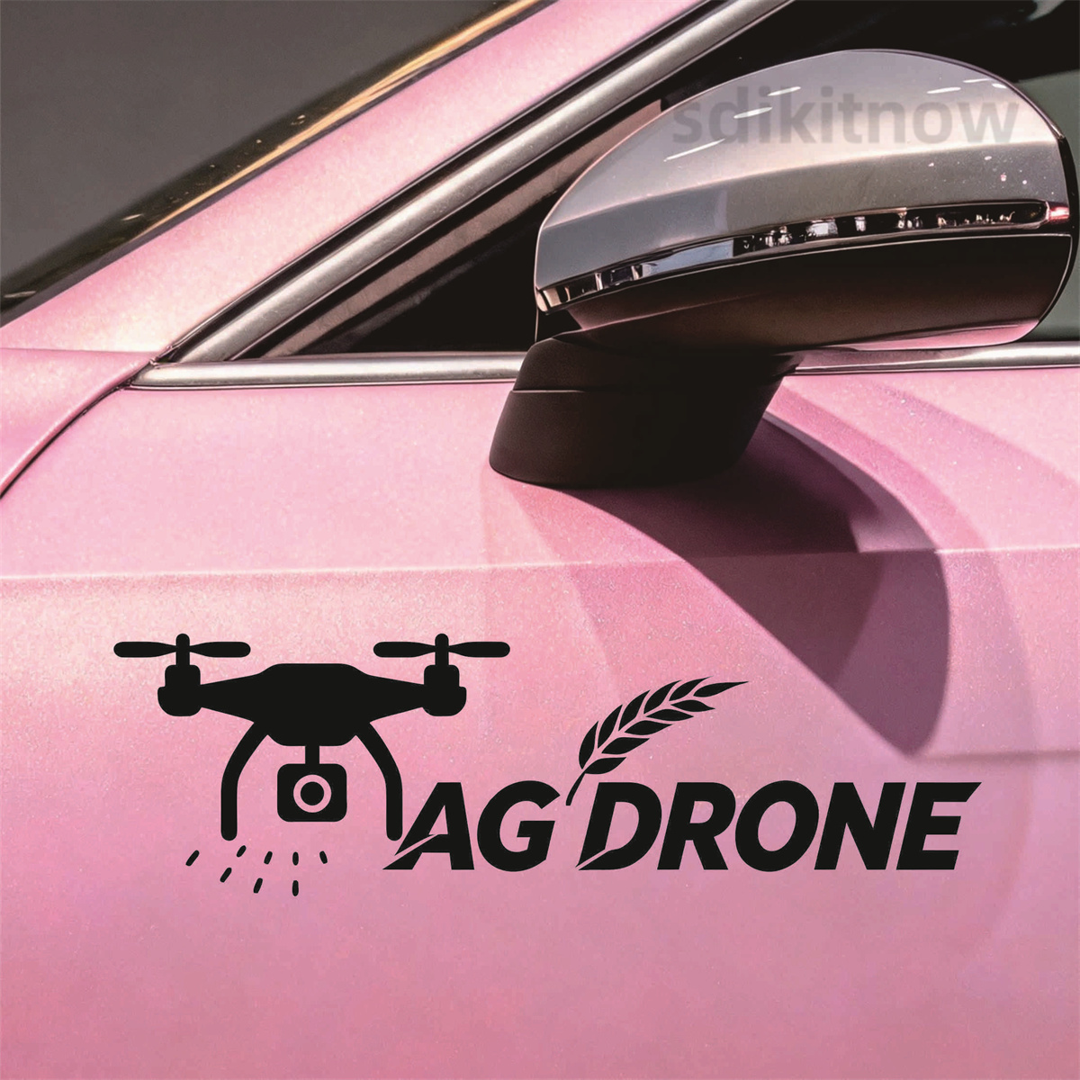 Agriculture Farming Words - AG DRONE Farm Spraying Vinyl-Autoaufkleber, landwirtschaftlicher