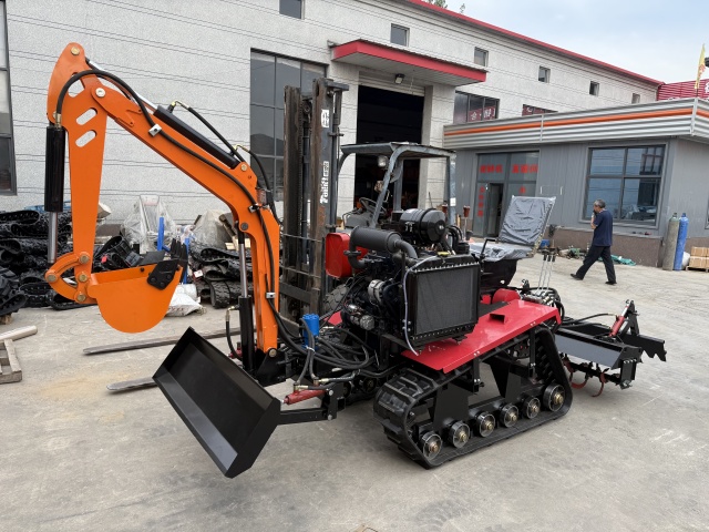 Farming Agriculture Tools - Grubber Kleiner Traktor, kann als Bagger