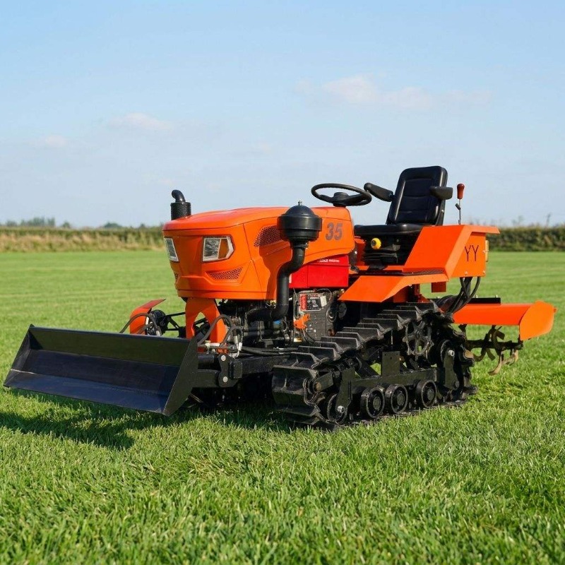 Raupenschlepper 4WD Bodenfräse – Farming Agriculture Equipment Bewertung und Preis